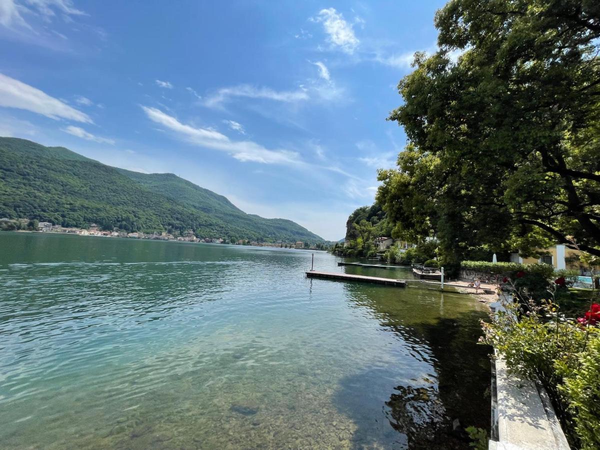 Ville Lago Lugano Porto Ceresio Eksteriør billede